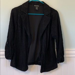 Black Lace lined jacket. Size L.